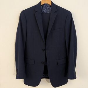 Perry Ellis Premium Navy Suit - Slim Fit